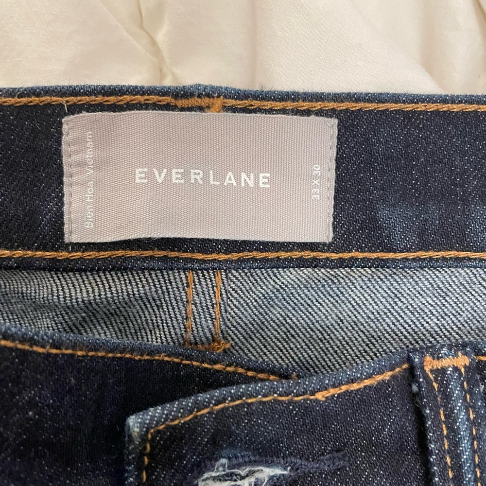 Everlane Organic Dark Blue Denim 33x30